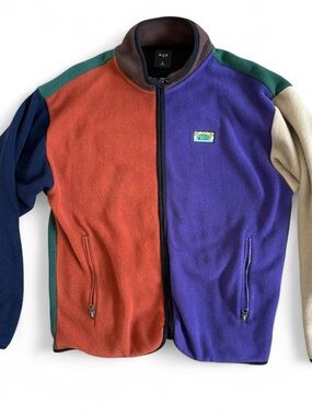 HUF New Day Color Block Tech Fleece Jacket